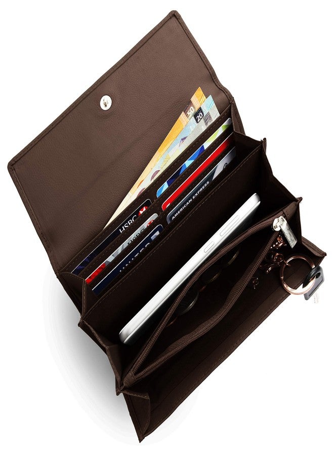 وايلدهورن محفظة نسائية من الجلد من وايلد هورن (WHLW1000) (بني 1) - Image 3